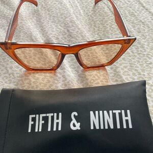 Fifth & Ninth Brown Sunglasses - new no tag, cat eyes style , honey lences